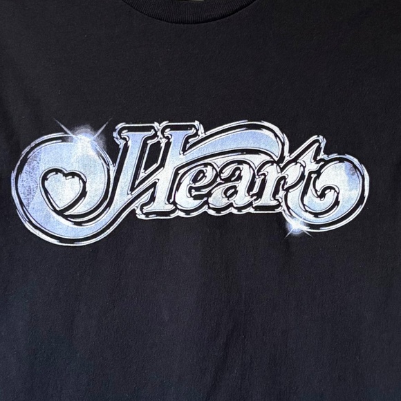 Heart 2025 Royal Flush Tour T-shirt Black Size S - Picture 2 of 6